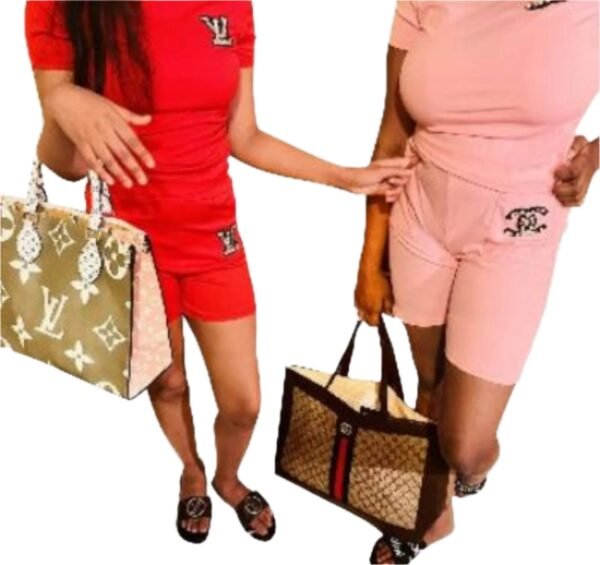 Short Sleeve & Pants Pullover with Side Pockets Set - Image 4
