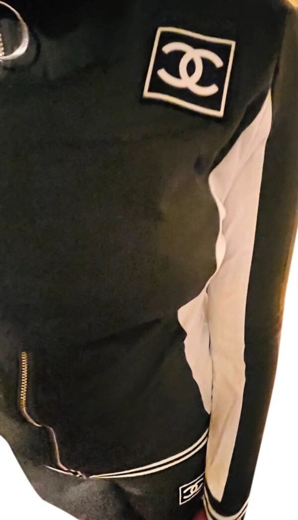 Two Pieces Tracksuit Zipper Top Sport Suit - Image 2