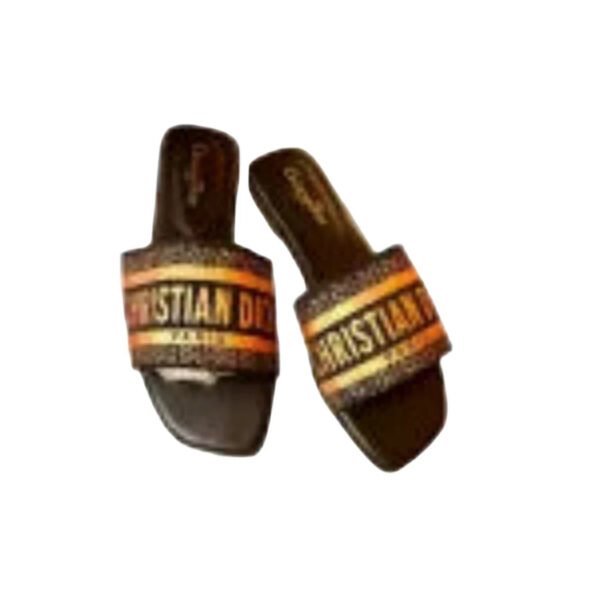 FASHION EMBROIDERED SLIDE SANDALS - Image 7