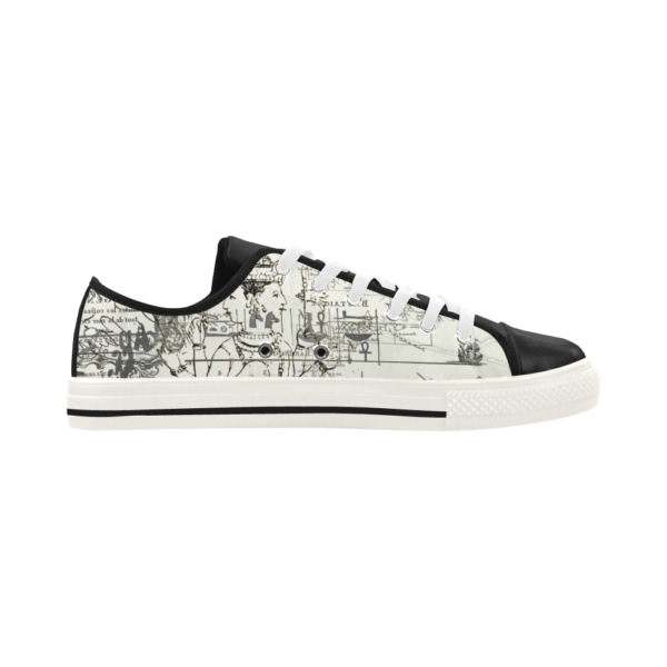 MAP AND SOME ILLUSTRATIONS Low Top Action Leather Men's Shoes - Image 2