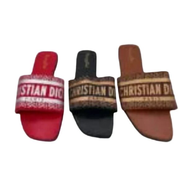FASHION EMBROIDERED SLIDE SANDALS - Image 6