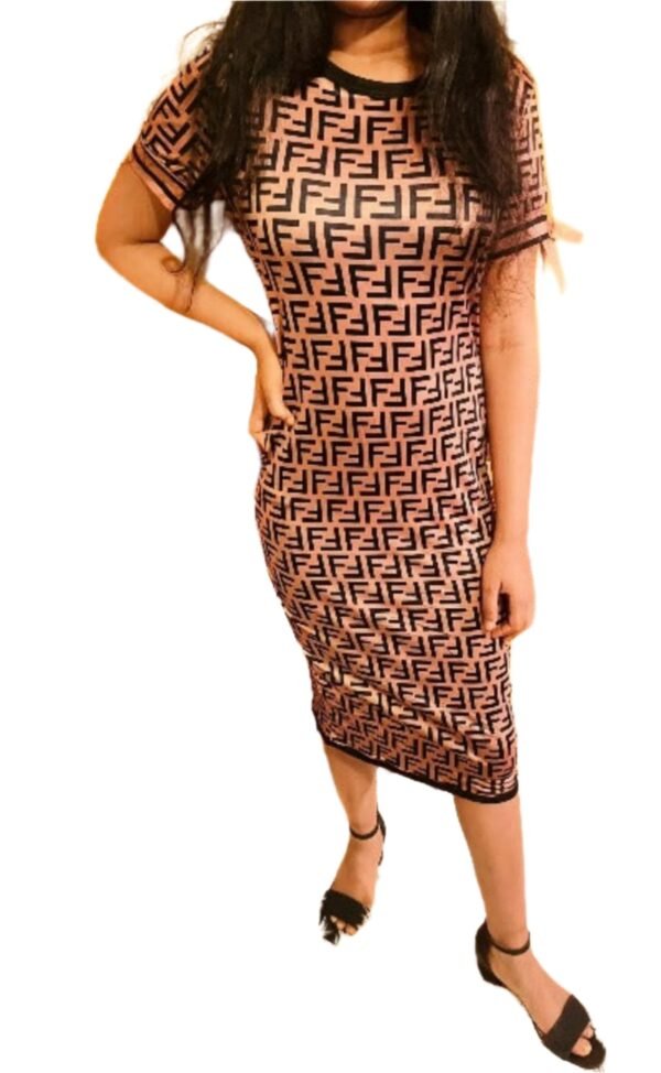 Women Long Dress Short Sleeves - Image 7