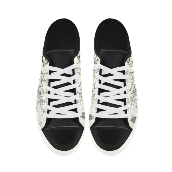 MAP AND SOME ILLUSTRATIONS Low Top Action Leather Men's Shoes - Image 7