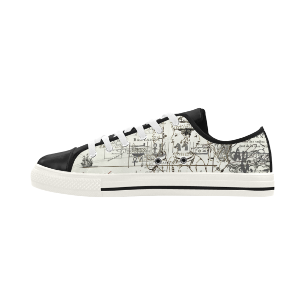 MAP AND SOME ILLUSTRATIONS Low Top Action Leather Men's Shoes - Image 3
