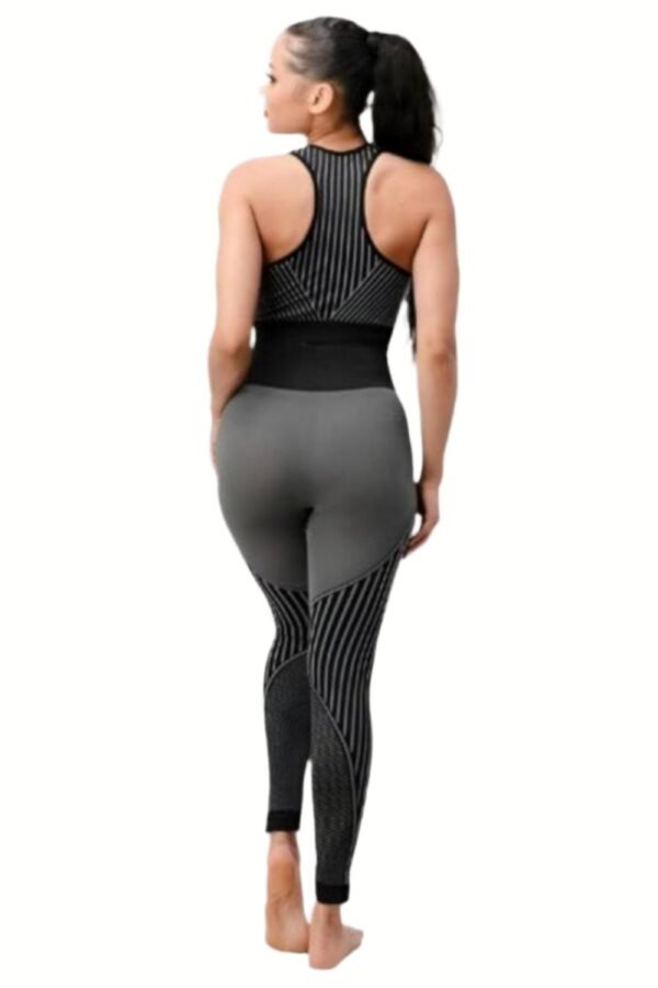 2 Piece Outfits for Women's - Seamless Ribbed Yoga Outfits Sports Bra and Leggings Set-Luxury Fashion