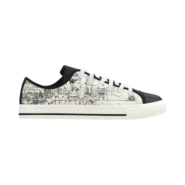 MAP AND SOME ILLUSTRATIONS Low Top Action Leather Men's Shoes - Image 4