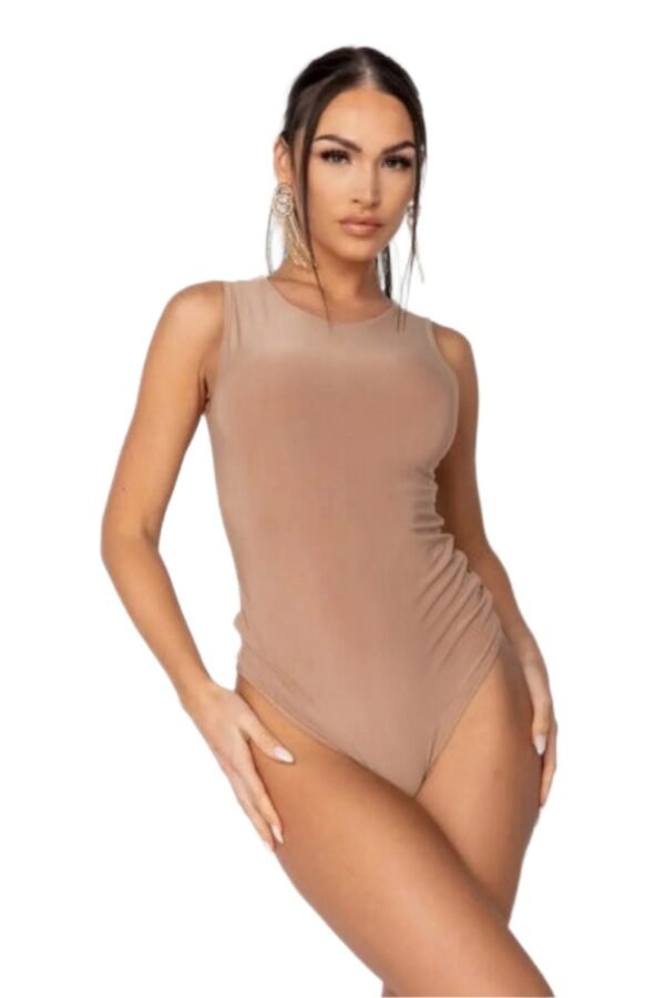 Camel Sleeveless Bodysuit - Image 4