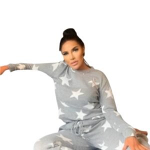 Jogger Lounge Set Star Print