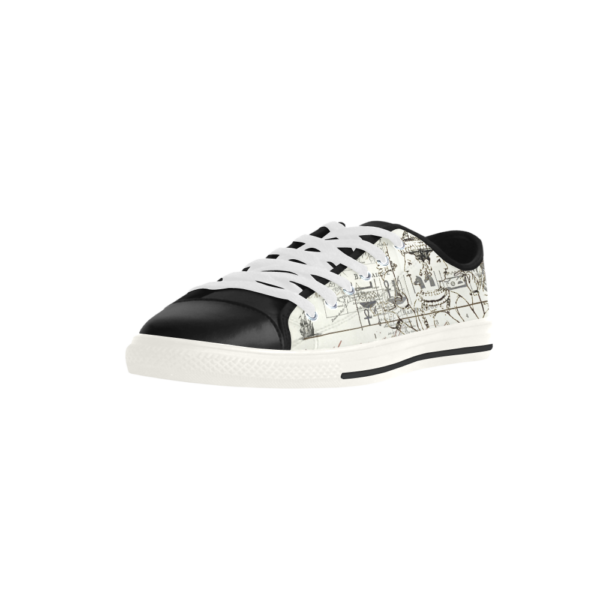 MAP AND SOME ILLUSTRATIONS Low Top Action Leather Men's Shoes - Image 5