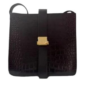Black Genuine Leather Messenger Bag