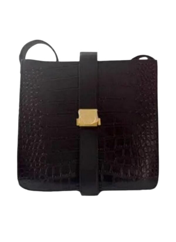 Black Genuine Leather Messenger Bag