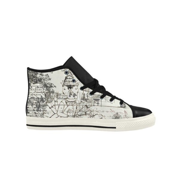 MAP AND SOME ILLUSTRATIONS High Top Action Leather Men's Shoes - Image 2