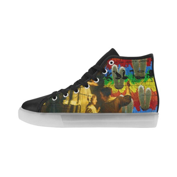 AND THIS, IS THE RAINBOW BRUSH CACTUS. II Light Up Men's Sneakers - Image 2