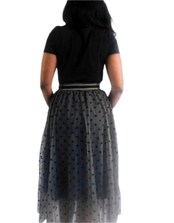 Chic Two Pieces  T-Shirt with Polka Dot Tutu Skirt Sets - Image 3