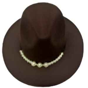 Fashion pearl Top hat wool Jazz Cap