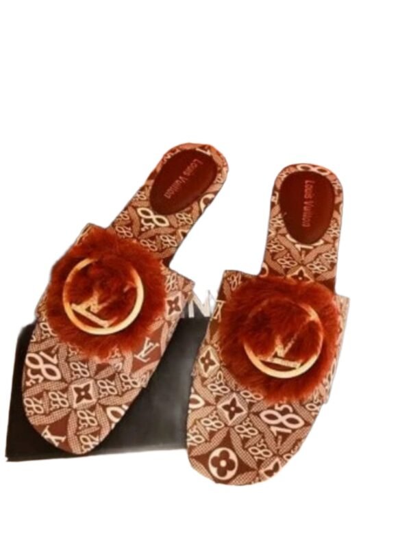Fashion Flat Fur Sandals - Image 2