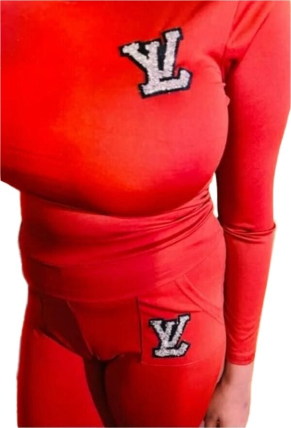 Two Pieces  Set Sexy Outfits Long Sleeve & Long Pants Pullover Tracksuit With Pockets - Image 4