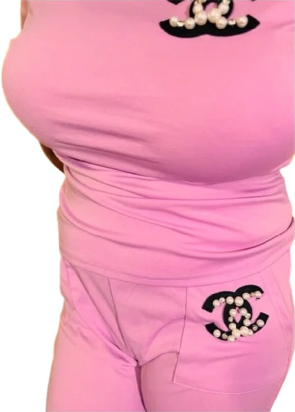 Two Pieces Set Top & Short with Pockets - Image 2