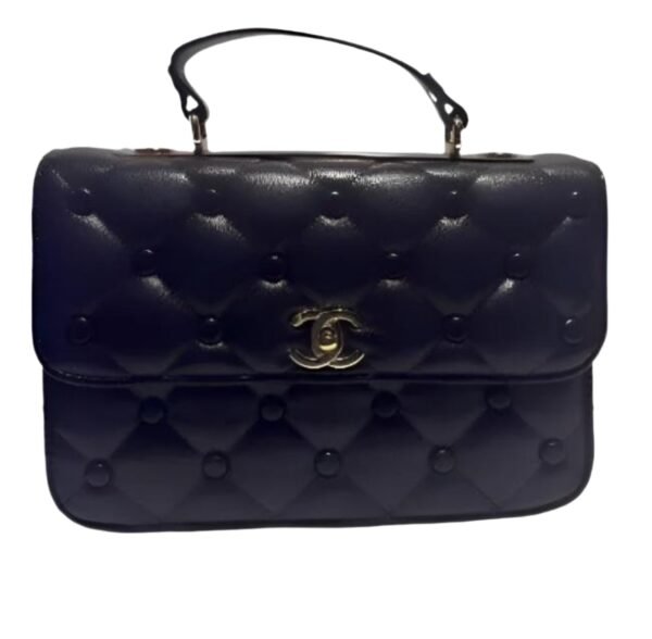 Classic Flap with Top Handle Black Cross Body Bag