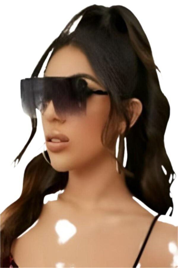 Lux Flat Top Shield Sunglasses