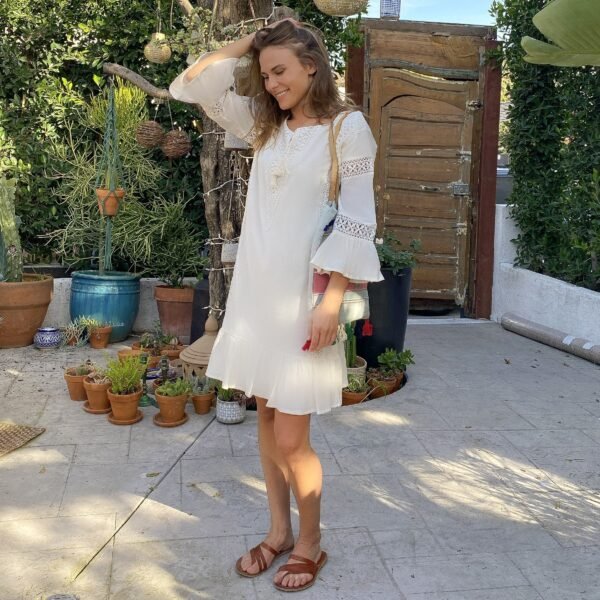 PARADISO MINI DRESS - NATURAL - Image 2