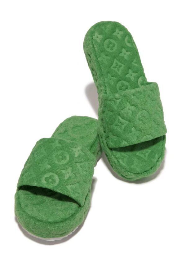 Flower Slides Thick Bottom Fur Slippers for Women - Image 5
