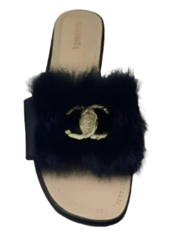 Women's Fashion Fur Slide Sandals