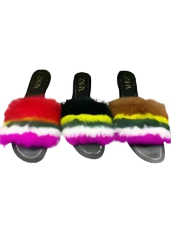 Women's Fashion Flat Fur Sandals