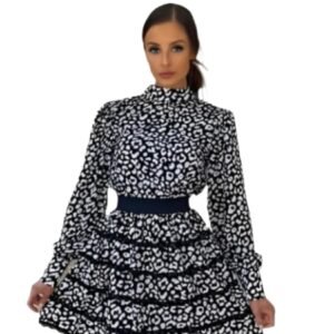 Clinched Waist Open Back Mini Dress