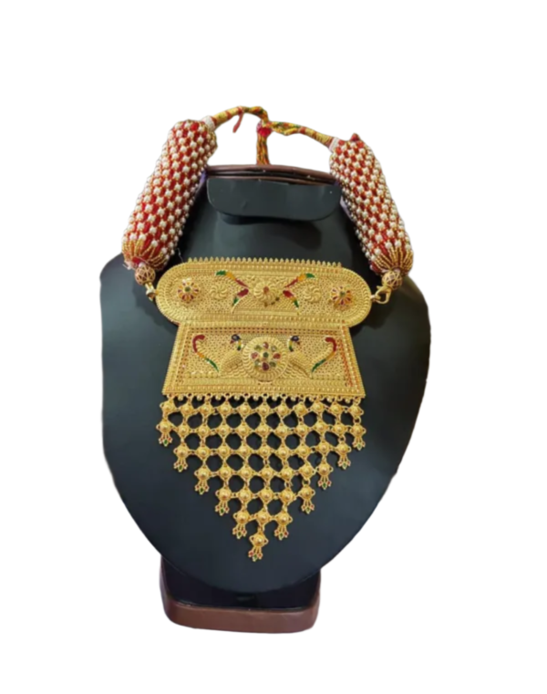 Multicolor Premium Aad With Big Size Dori Necklace For Women
