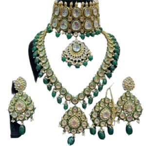 Alloy Gold-plated Drak Green Jewel Set-Luxury Fashion