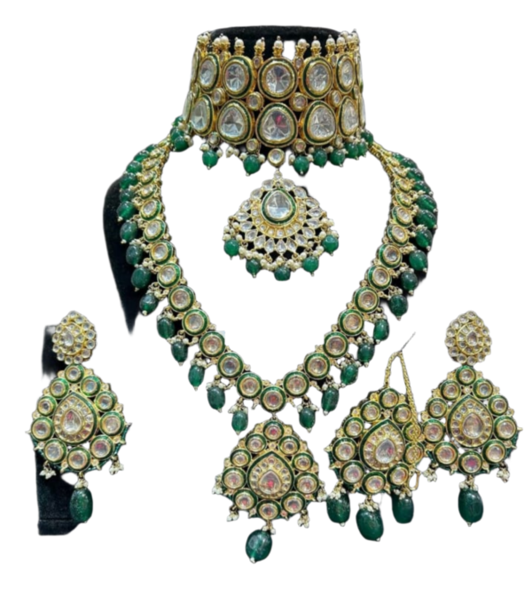 Alloy Gold-plated Drak Green Jewel Set-Luxury Fashion