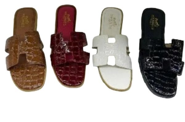 Fashion Slide Crocodile sandals - Image 4