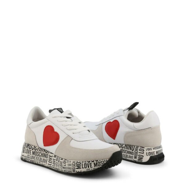 White Heart Sneakers - Image 2