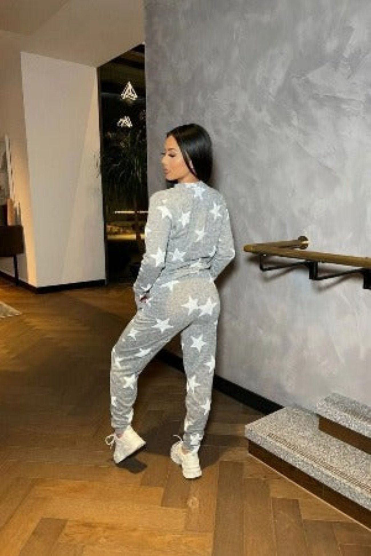 Jogger Lounge Set Star Print