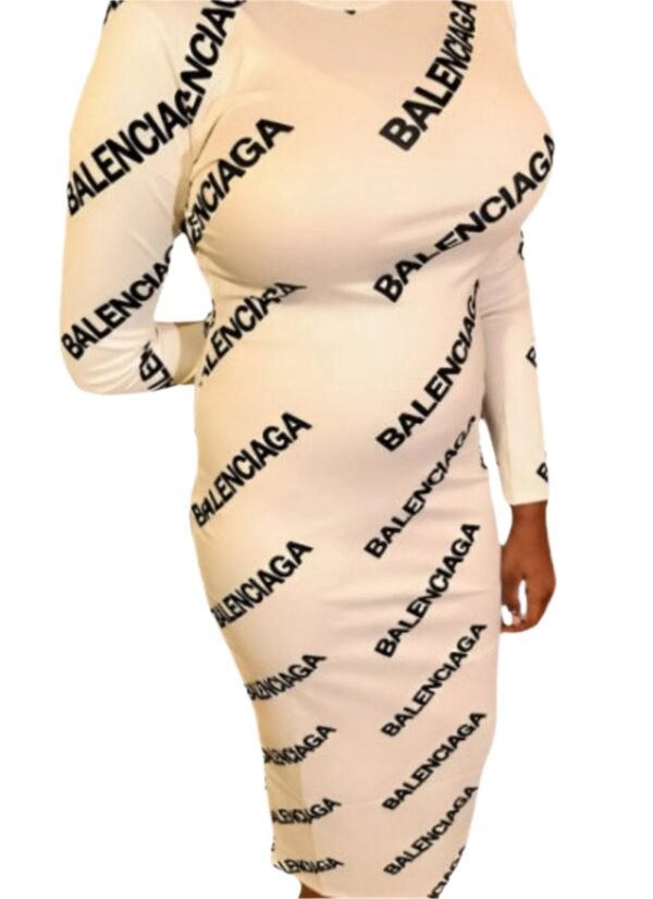 Lux Mock Neck Long Sleeve Dress